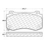CENTRIC PARTS 105.11490 Posi Quiet Ceramic Brake Pads with Shims and Hardware