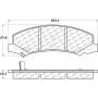 CENTRIC PARTS 105.11590 Posi Quiet Ceramic Brake Pads with Shims and Hardware