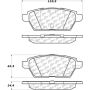 CENTRIC PARTS 105.11610 Posi Quiet Ceramic Brake Pads with Shims and Hardware