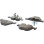 CENTRIC PARTS 105.11700 Posi Quiet Ceramic Brake Pads with Shims and Hardware