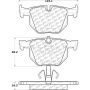 CENTRIC PARTS 105.11700 Posi Quiet Ceramic Brake Pads with Shims and Hardware