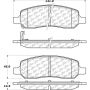 CENTRIC PARTS 105.11720 Posi Quiet Ceramic Brake Pads with Shims and Hardware