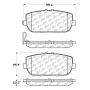 CENTRIC PARTS 105.11800 Posi Quiet Ceramic Brake Pads with Shims and Hardware