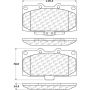 CENTRIC PARTS 105.11820 Posi Quiet Ceramic Brake Pads with Shims and Hardware