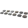 CENTRIC PARTS 105.11850 Posi Quiet Ceramic Brake Pads with Shims