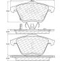 CENTRIC PARTS 105.11860 Posi Quiet Ceramic Brake Pads with Shims and Hardware
