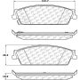 CENTRIC PARTS 105.11940 Posi Quiet Ceramic Brake Pads with Shims and Hardware
