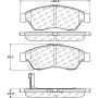 CENTRIC PARTS 105.11950 Posi Quiet Ceramic Brake Pads with Shims and Hardware