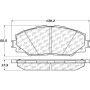 CENTRIC PARTS 105.12100 Posi Quiet Ceramic Brake Pads with Shims and Hardware