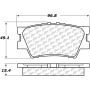 CENTRIC PARTS 105.12120 Posi Quiet Ceramic Brake Pads with Shims and Hardware