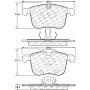 CENTRIC PARTS 105.12570 Posi Quiet Ceramic Brake Pads with Shims and Hardware