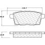 CENTRIC PARTS 105.12590 Posi Quiet Ceramic Brake Pads with Shims and Hardware