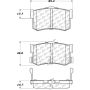 CENTRIC PARTS 105.12620 Posi Quiet Ceramic Brake Pads with Shims and Hardware