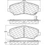 CENTRIC PARTS 105.12730 Posi Quiet Ceramic Brake Pads with Shims and Hardware
