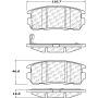 CENTRIC PARTS 105.12750 Posi Quiet Ceramic Brake Pads with Shims and Hardware
