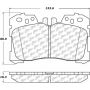 CENTRIC PARTS 105.12820 Posi Quiet Ceramic Brake Pads with Shims and Hardware