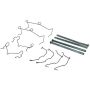CENTRIC PARTS 105.12820 Posi Quiet Ceramic Brake Pads with Shims and Hardware