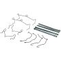 CENTRIC PARTS 105.12820 Posi Quiet Ceramic Brake Pads with Shims and Hardware