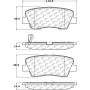 CENTRIC PARTS 105.12840 Posi Quiet Ceramic Brake Pads with Shims and Hardware