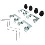 CENTRIC PARTS 105.12860 Posi Quiet Ceramic Brake Pads with Shims and Hardware