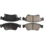 CENTRIC PARTS 105.12870 Posi Quiet Ceramic Brake Pads with Shims and Hardware