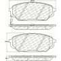 CENTRIC PARTS 105.13010 Posi Quiet Ceramic Brake Pads with Shims and Hardware
