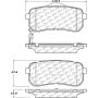 CENTRIC PARTS 105.13020 Posi Quiet Ceramic Brake Pads with Shims and Hardware