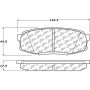 CENTRIC PARTS 105.13040 Posi Quiet Ceramic Brake Pads with Shims and Hardware