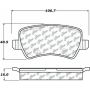 CENTRIC PARTS 105.13071 Posi Quiet Ceramic Brake Pads with Shims and Hardware