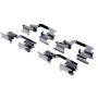 CENTRIC PARTS 105.13080 Posi Quiet Ceramic Brake Pads with Shims and Hardware