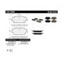 CENTRIC PARTS 105.13082 Posi Quiet Ceramic Brake Pads with Shims and Hardware