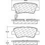 CENTRIC PARTS 105.13130 Posi Quiet Ceramic Brake Pads with Shims and Hardware