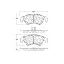 CENTRIC PARTS 105.13220 Posi Quiet Ceramic Brake Pads with Shims and Hardware