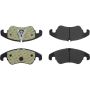 CENTRIC PARTS 105.13221 Posi Quiet Ceramic Brake Pads with Shims and Hardware