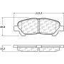 CENTRIC PARTS 105.13250 Posi Quiet Ceramic Brake Pads with Shims and Hardware