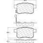 CENTRIC PARTS 105.13360 Posi Quiet Ceramic Brake Pads with Shims and Hardware
