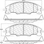 CENTRIC PARTS 105.13390 Posi Quiet Ceramic Brake Pads with Shims and Hardware