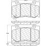 CENTRIC PARTS 105.13460 Posi Quiet Ceramic Brake Pads with Shims and Hardware