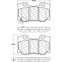 CENTRIC PARTS 105.13470 Posi Quiet Ceramic Brake Pads with Shims and Hardware
