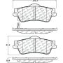 CENTRIC PARTS 105.13520 Posi Quiet Ceramic Brake Pads with Shims and Hardware