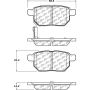 CENTRIC PARTS 105.13541 Posi Quiet Ceramic Brake Pads with Shims and Hardware