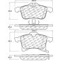 CENTRIC PARTS 105.13610 Posi Quiet Ceramic Brake Pads with Shims and Hardware