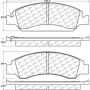 CENTRIC PARTS 105.13630 Posi Quiet Ceramic Brake Pads with Shims and Hardware