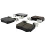 CENTRIC PARTS 105.13720 Posi Quiet Ceramic Brake Pads with Shims and Hardware