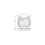 CENTRIC PARTS 105.13720 Posi Quiet Ceramic Brake Pads with Shims and Hardware