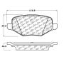 CENTRIC PARTS 105.13770 Posi Quiet Ceramic Brake Pads with Shims and Hardware