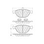 CENTRIC PARTS 105.13810 Posi Quiet Ceramic Brake Pads with Shims and Hardware