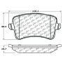 CENTRIC PARTS 105.13860 Posi Quiet Ceramic Brake Pads with Shims and Hardware