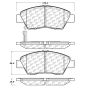 CENTRIC PARTS 105.13940 Posi Quiet Ceramic Brake Pads with Shims and Hardware