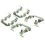 CENTRIC PARTS 105.13970 Posi Quiet Ceramic Brake Pads with Shims and Hardware